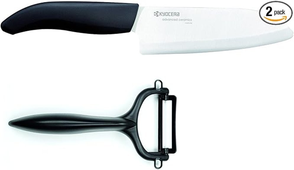 ceramic kitchen knife set