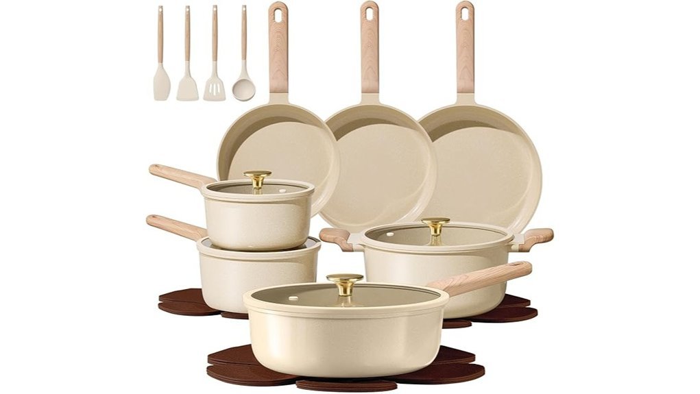 ceramic nonstick cookware set