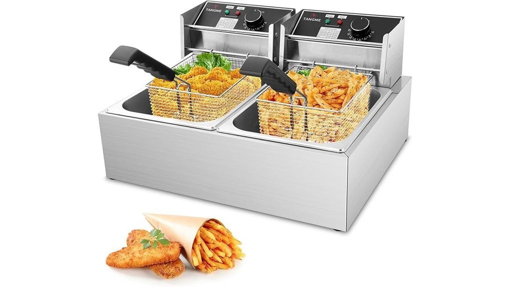 dual basket electric fryer