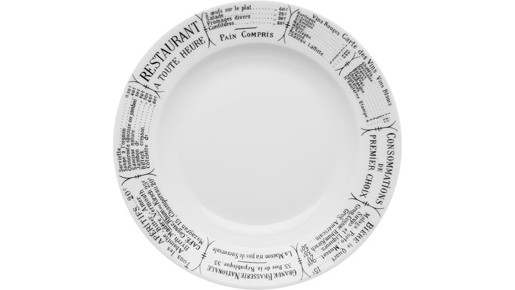 elegant dining plate design