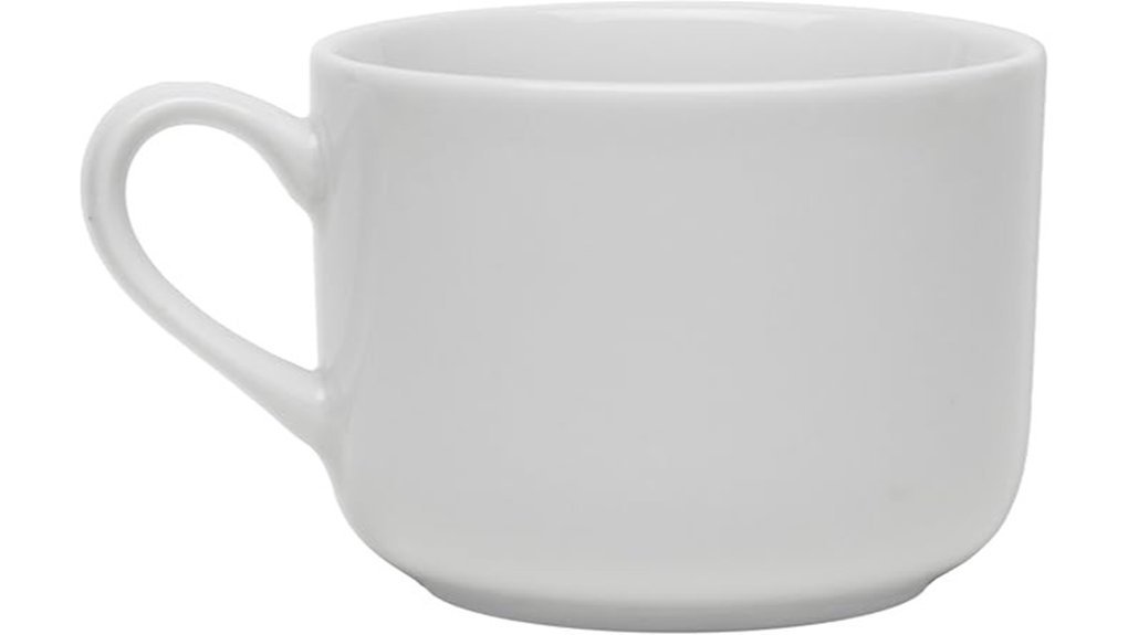 elegant porcelain breakfast cup