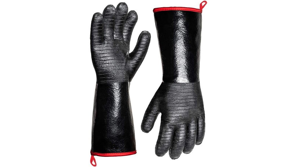 heat resistant bbq grill gloves