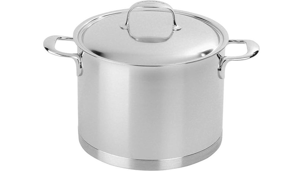 large stainless steel stockpot