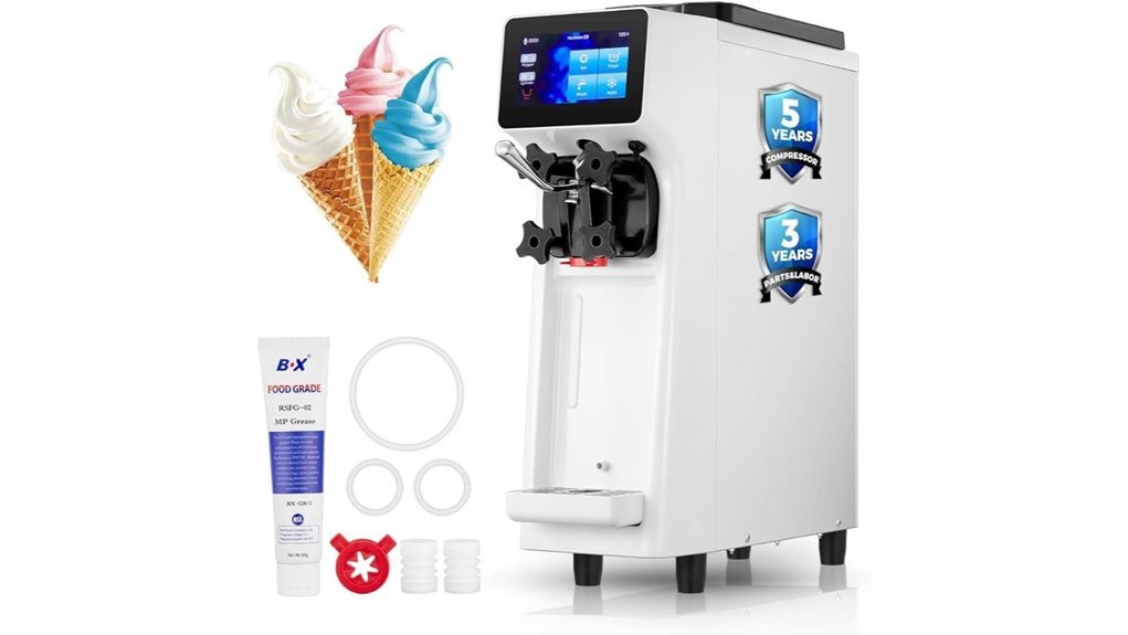lcd commercial ice cream machine