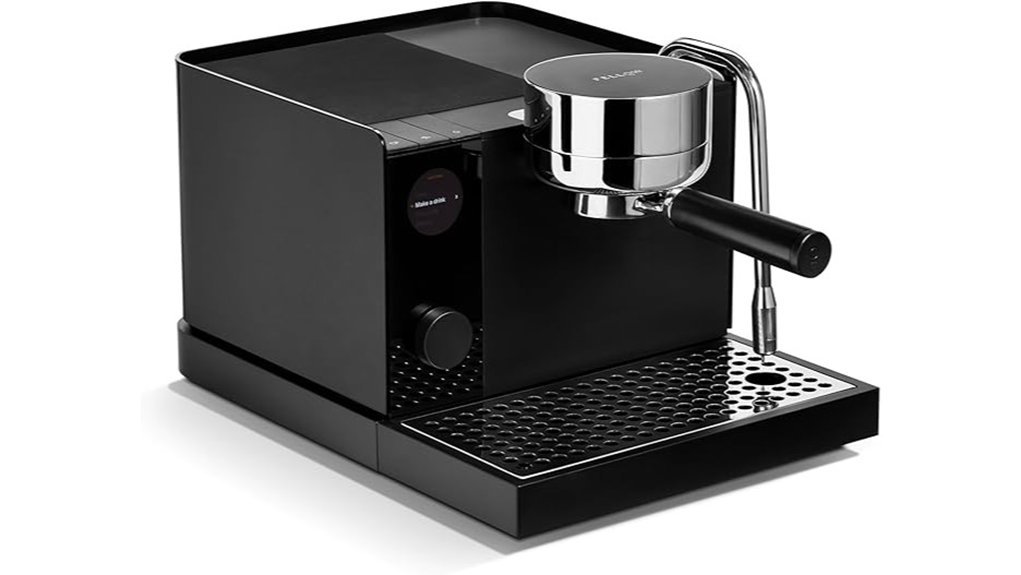 matte black espresso machine