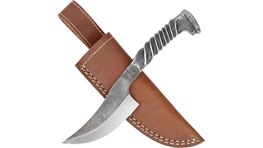 medieval knife replica forged