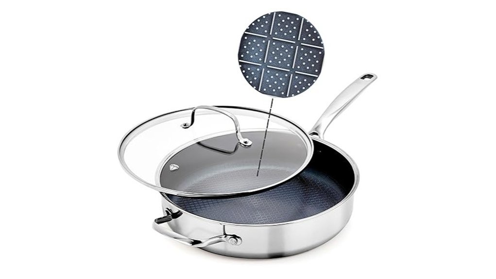 nonstick saut pan lid