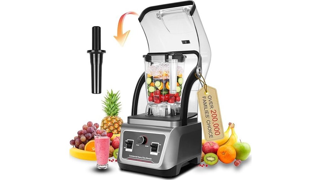 powerful quiet soundproof blender
