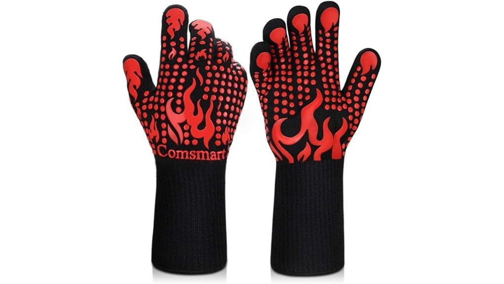 silicone bbq gloves non slip