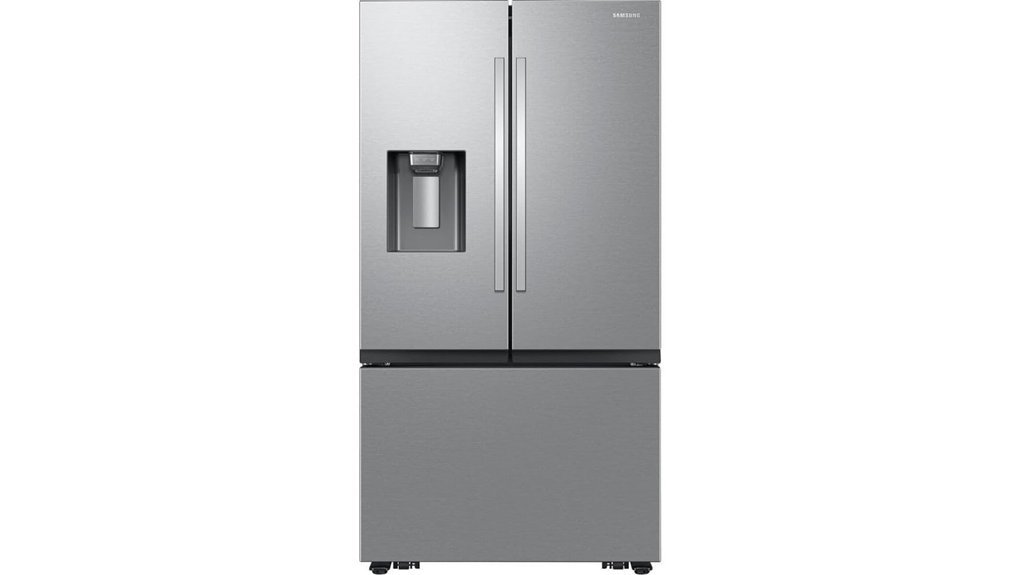 spacious french door refrigerator