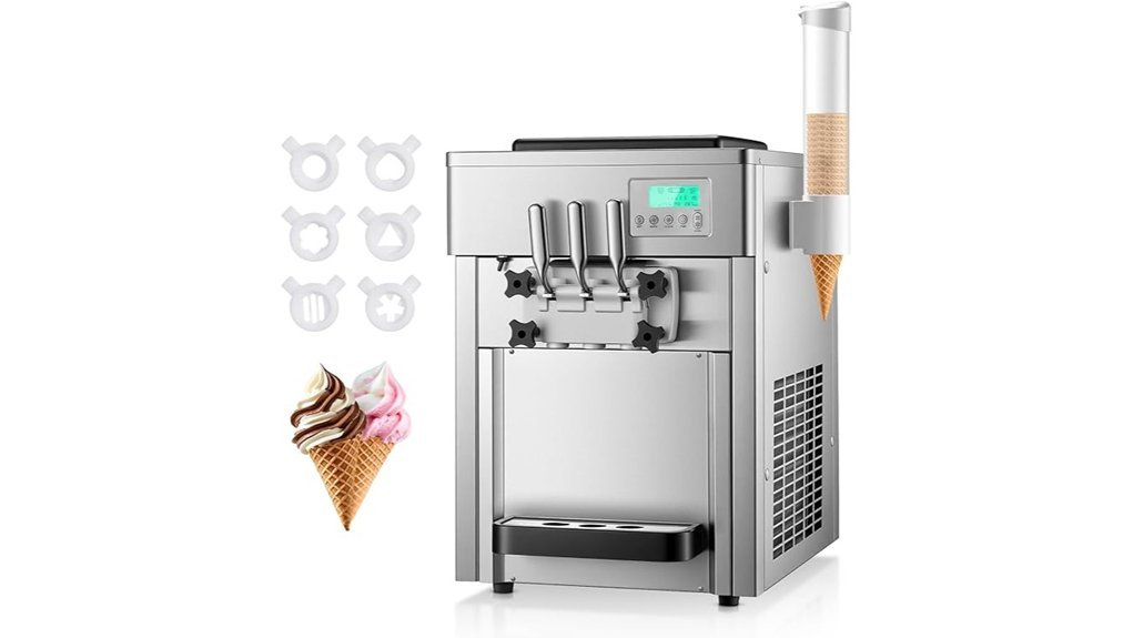 triple flavor ice cream