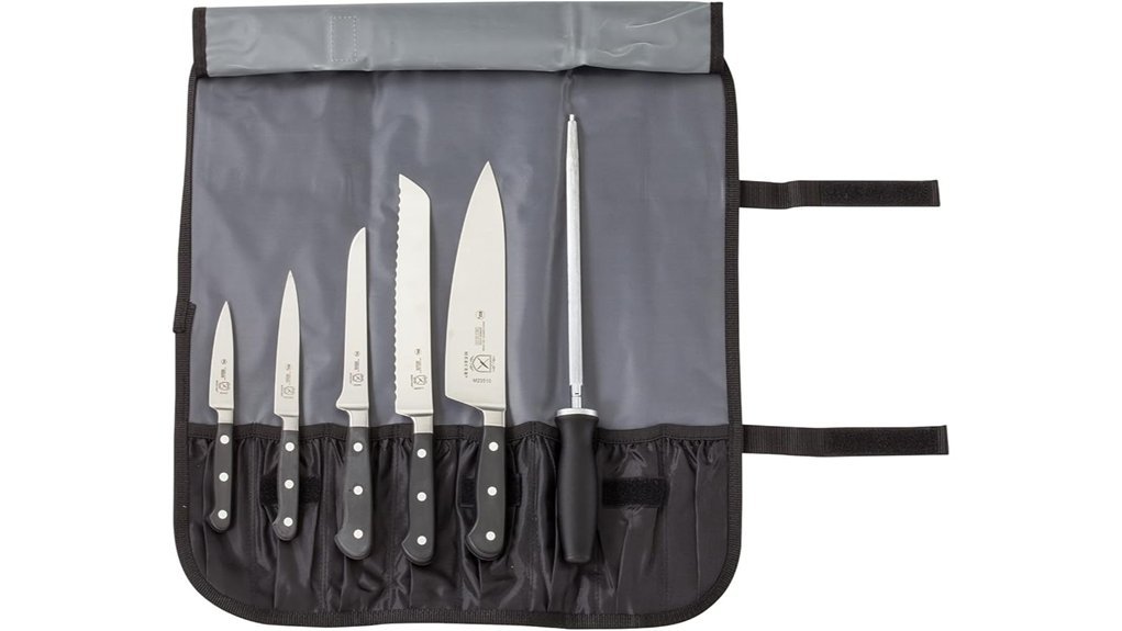 black forged knife set