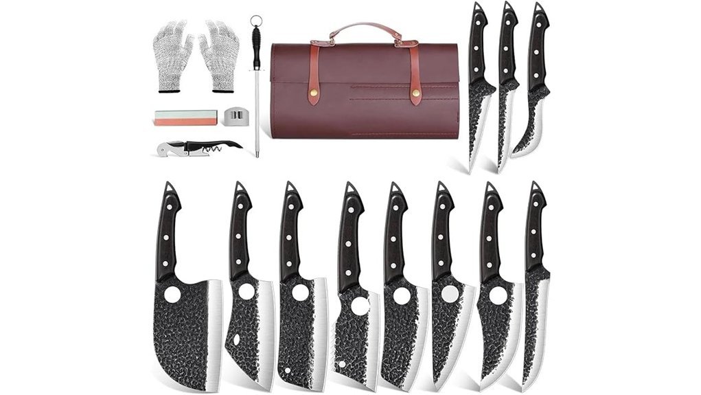 butcher knife set bundle
