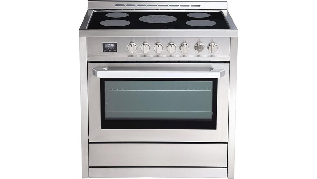 convection electric range oven