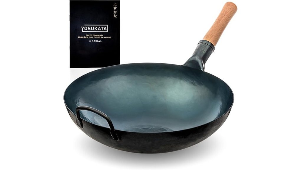 pre seasoned carbon steel wok