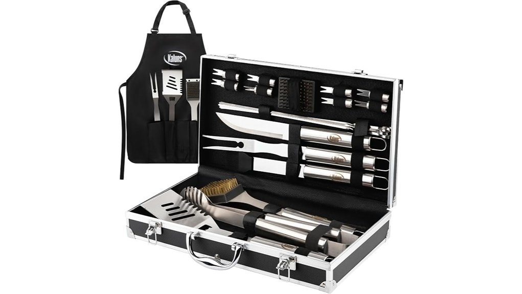 stainless steel bbq toolset