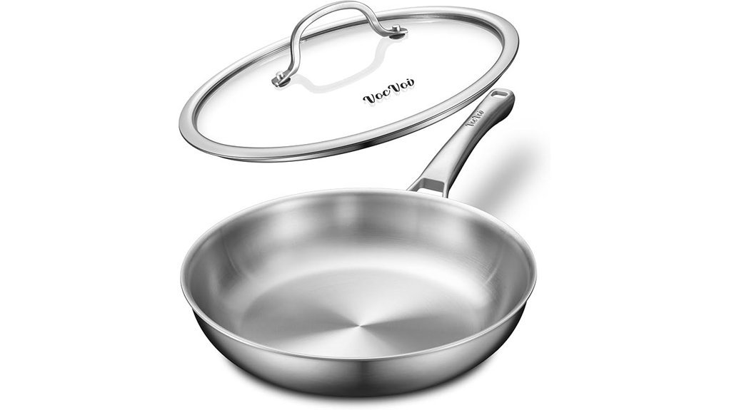 stainless steel frying pan