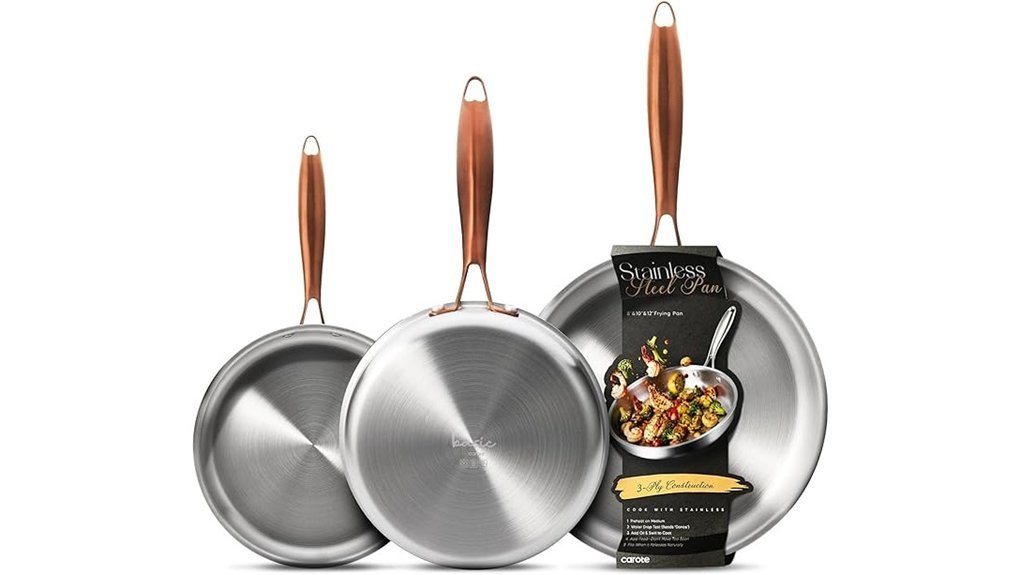 tri ply stainless steel cookware