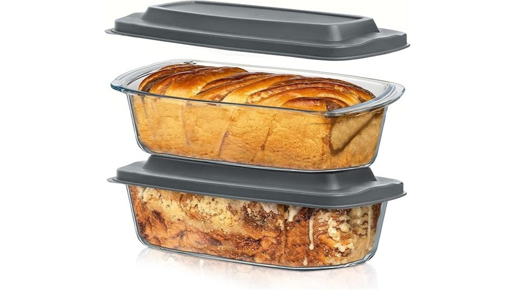 versatile glass loaf pans